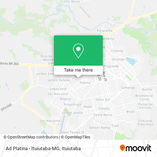 Ad Platina - Ituiutaba-MG map