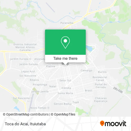 Toca do Acai map