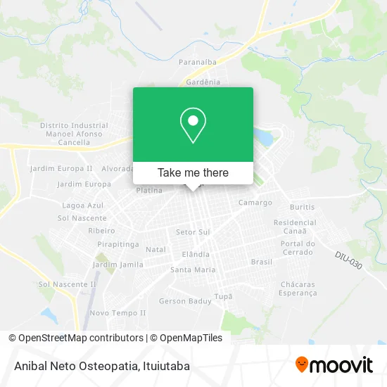 Anibal Neto Osteopatia map