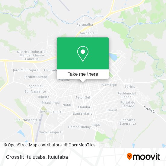 Crossfit Ituiutaba map