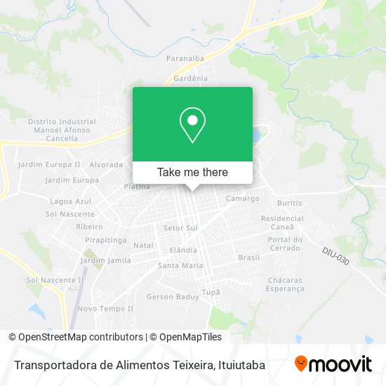 Mapa Transportadora de Alimentos Teixeira