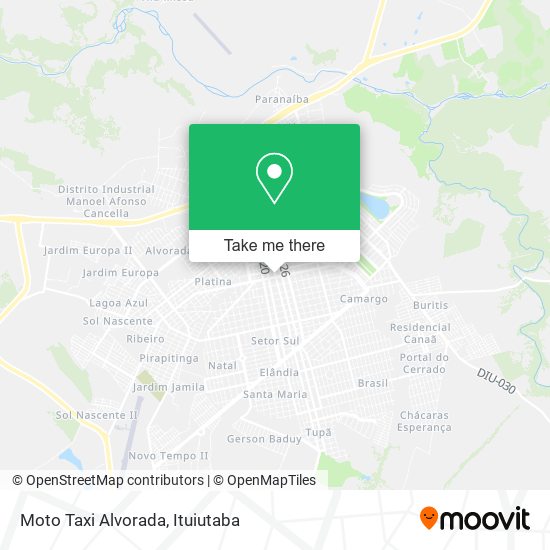 Moto Taxi Alvorada map