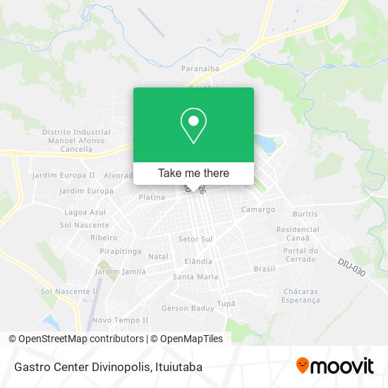 Mapa Gastro Center Divinopolis