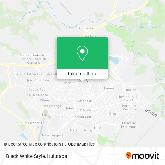 Black White Style map