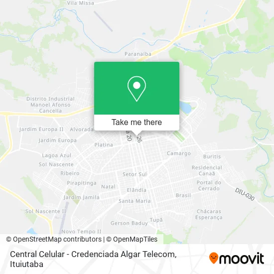 Central Celular - Credenciada Algar Telecom map