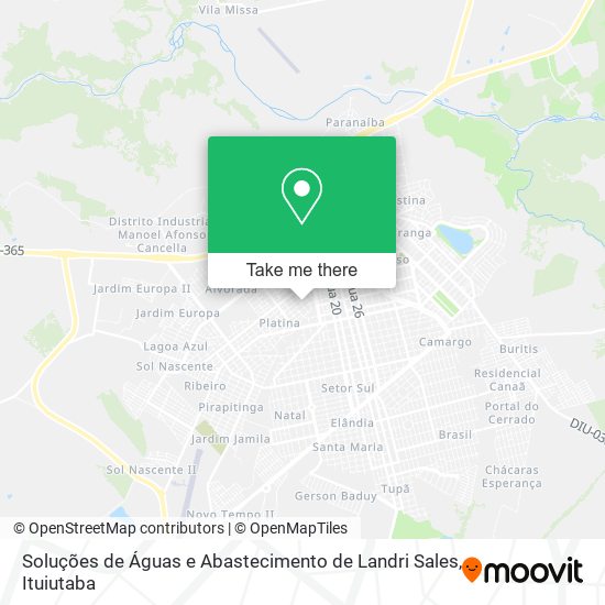 Mapa Soluções de Águas e Abastecimento de Landri Sales