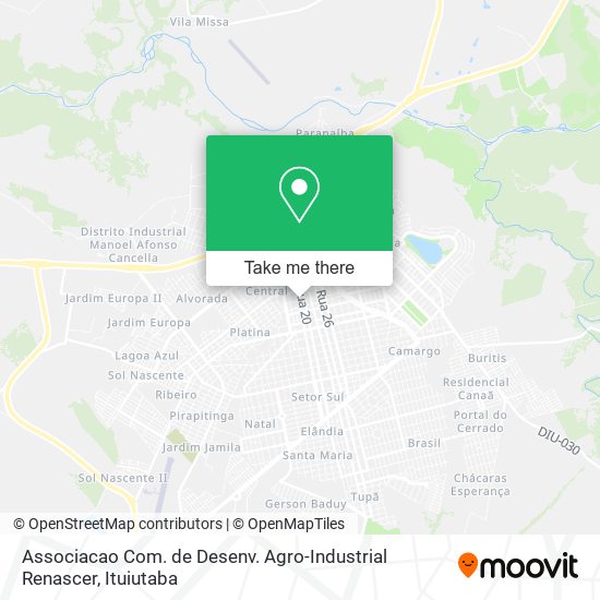 Associacao Com. de Desenv. Agro-Industrial Renascer map