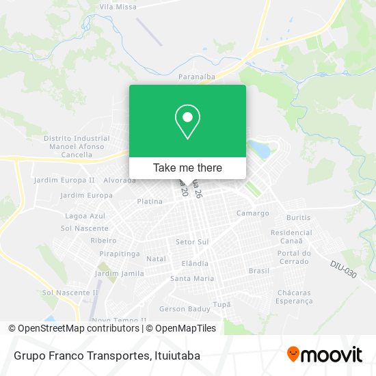 Grupo Franco Transportes map