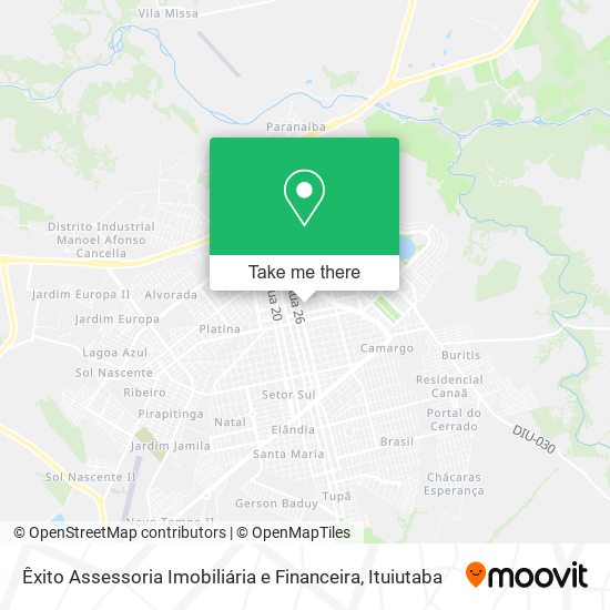 Êxito Assessoria Imobiliária e Financeira map