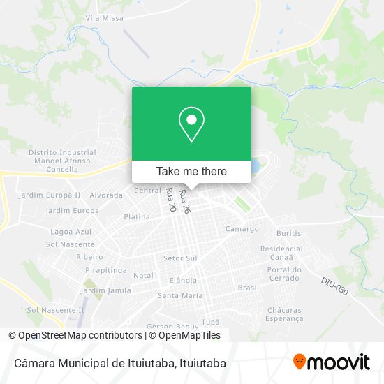 Câmara Municipal de Ituiutaba map