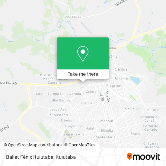 Ballet Fênix Ituiutaba map