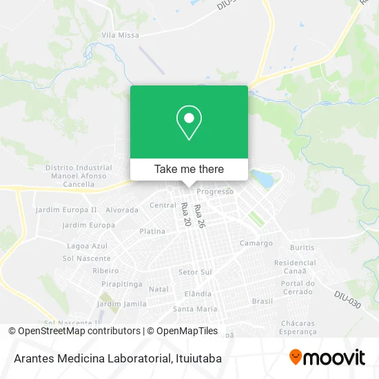 Arantes Medicina Laboratorial map