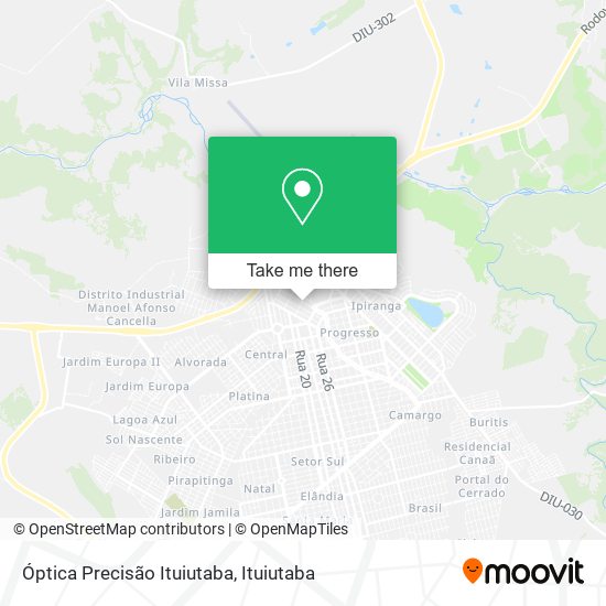 Óptica Precisão Ituiutaba map