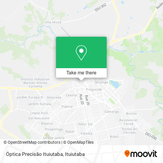 Óptica Precisão Ituiutaba map
