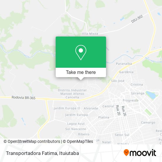 Transportadora Fatima map