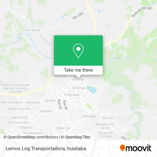 Lemos Log Transportadora map