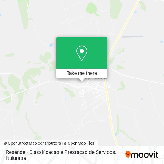 Resende - Classificacao e Prestacao de Servicos map