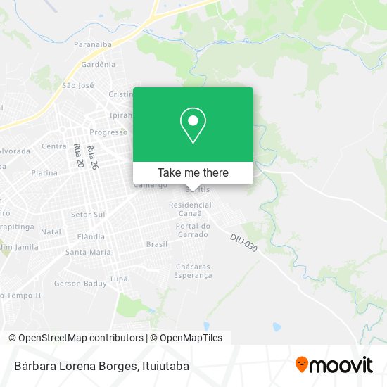 Bárbara Lorena Borges map