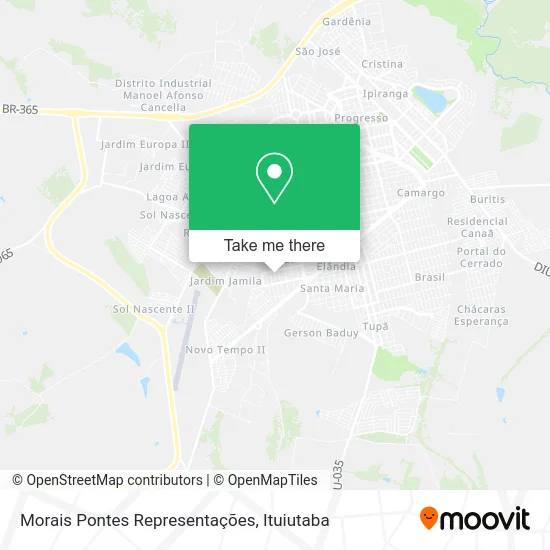 Morais Pontes Representações map