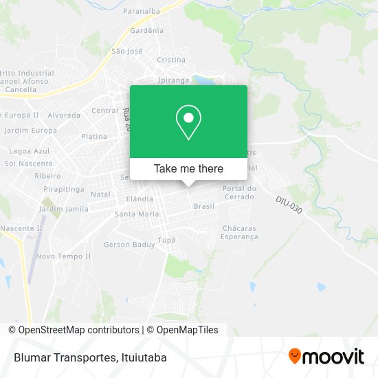Blumar Transportes map