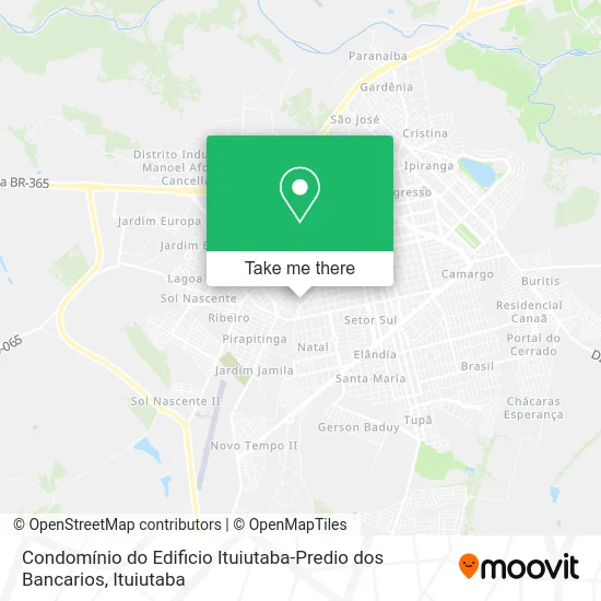 Condomínio do Edificio Ituiutaba-Predio dos Bancarios map