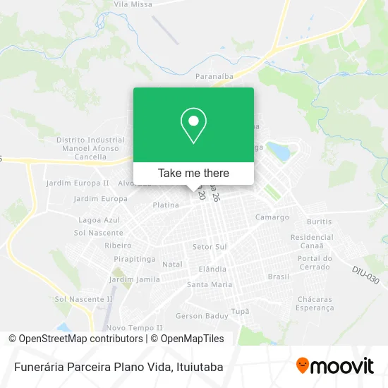 Funerária Parceira Plano Vida map