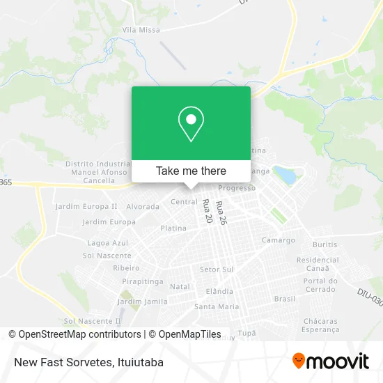 New Fast Sorvetes map