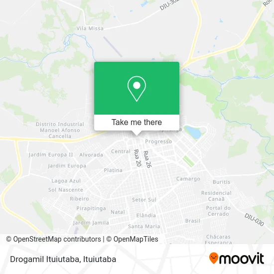 Drogamil Ituiutaba map