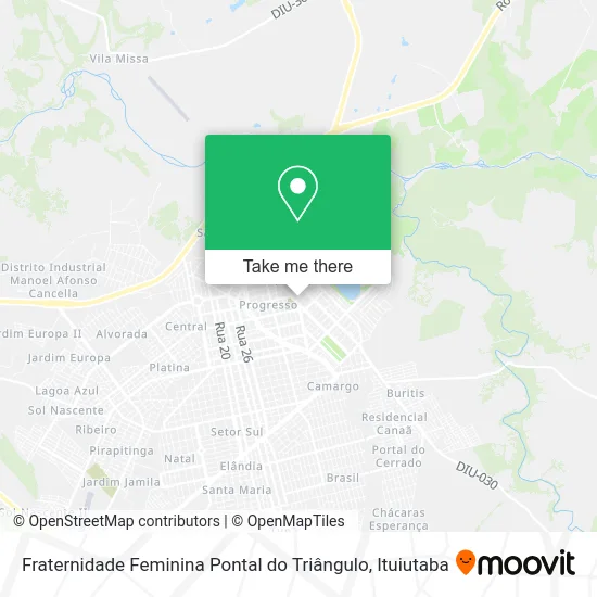 Fraternidade Feminina Pontal do Triângulo map