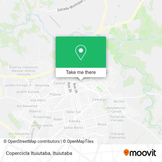Copercicla Ituiutaba map