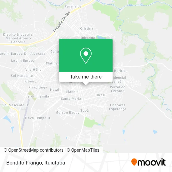 Bendito Frango map