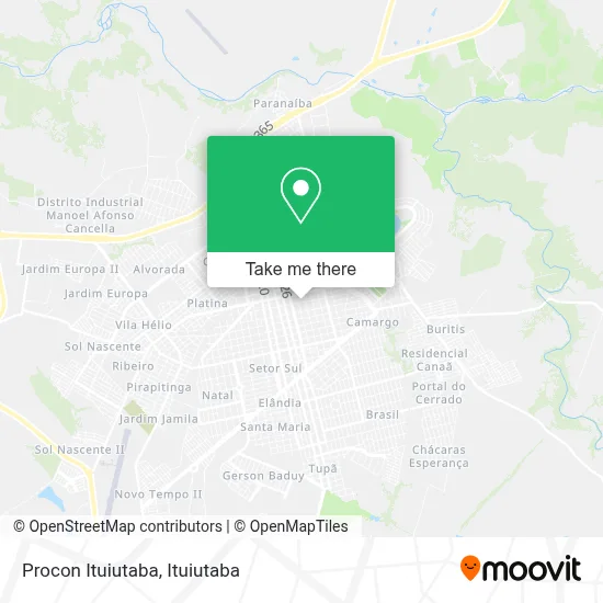Procon Ituiutaba map