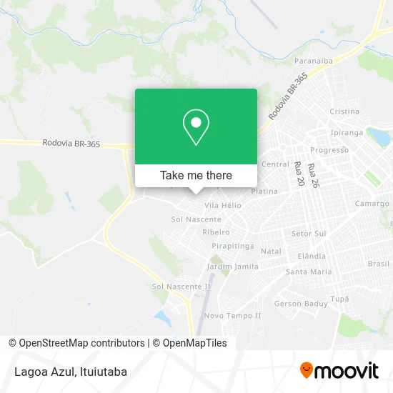 Lagoa Azul map