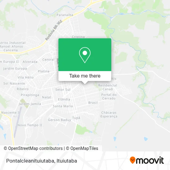 Pontalcleanituiutaba map