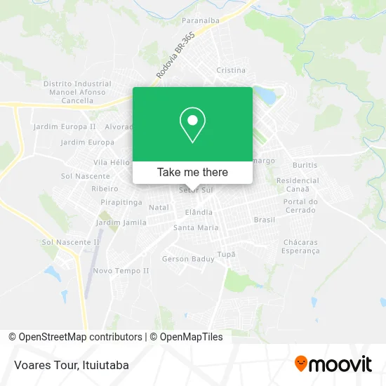 Voares Tour map
