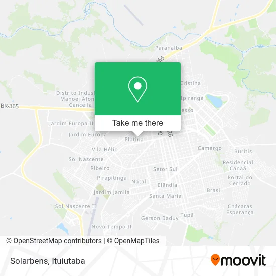 Solarbens map