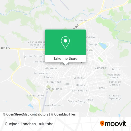 Quejada Lanches map