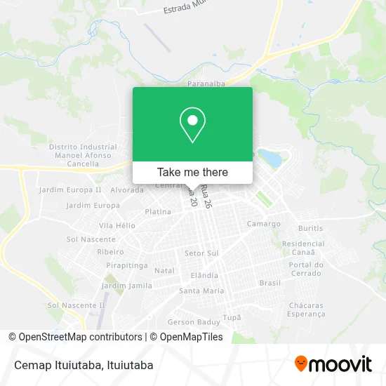 Cemap Ituiutaba map