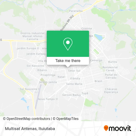 Multisat Antenas map