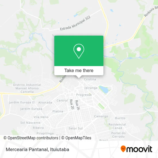 Mercearia Pantanal map