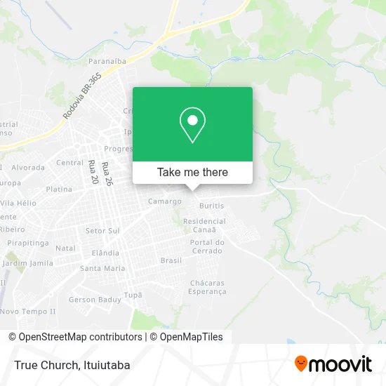 True Church map