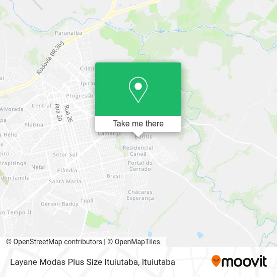 Layane Modas Plus Size Ituiutaba map