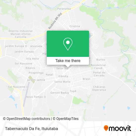 Tabernaculo Da Fe map