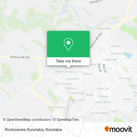 Rodonaves Ituiutaba map