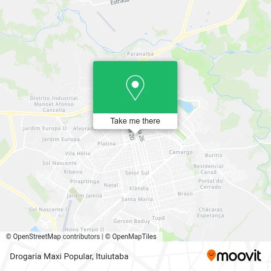 Drogaria Maxi Popular map