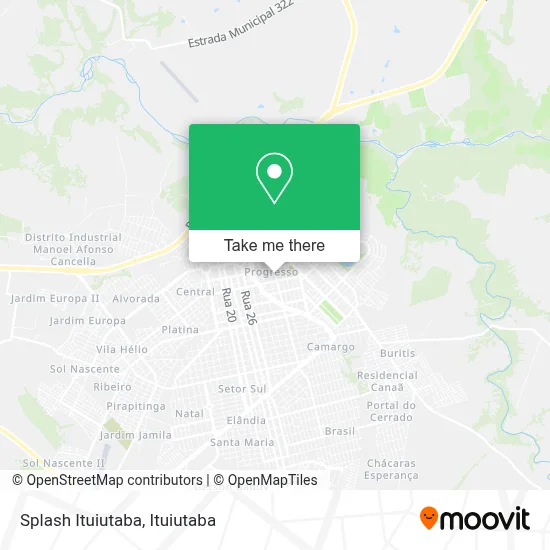 Splash Ituiutaba map