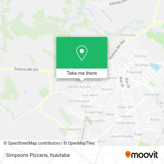 Simpsons Pizzaria map
