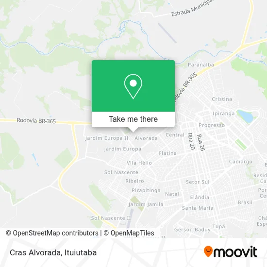 Cras Alvorada map