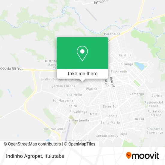 Indinho Agropet map