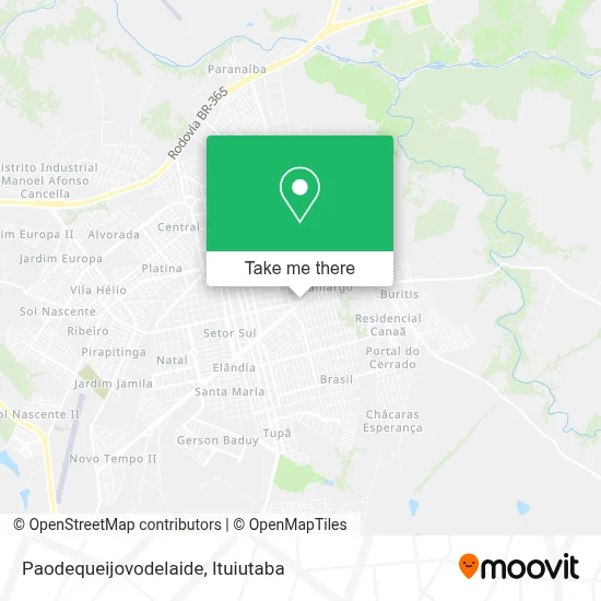 Paodequeijovodelaide map